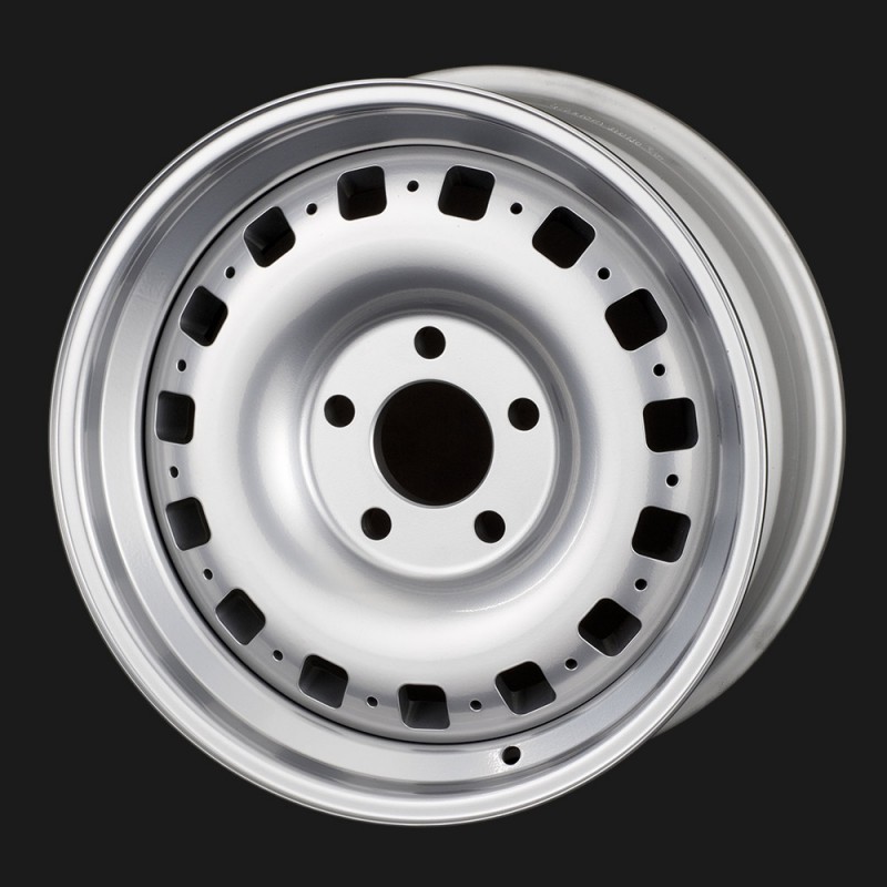 Middle Square Design Rims Classic Jaguar and MG Style Alloy Wheel - DL Image Wheels