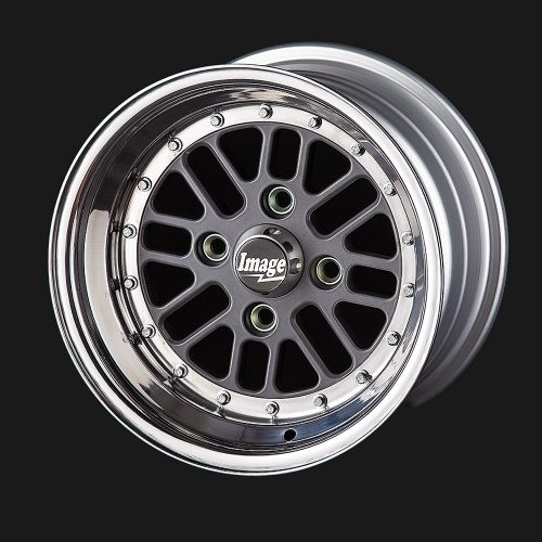 13in Billet 3 Sandwich-Mount Anthracite Grey Centre Polished Outer Rim