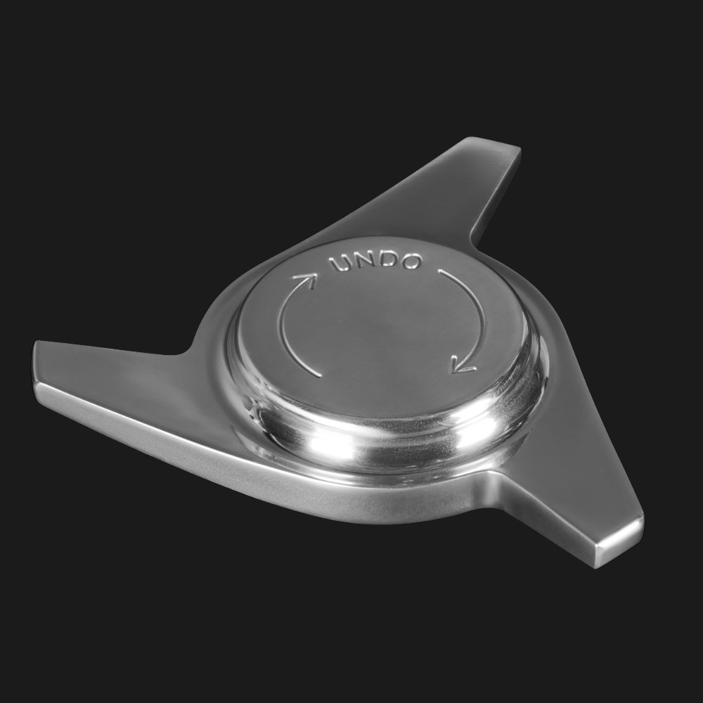 Billet 3 Eared Polished Dummy Spinner