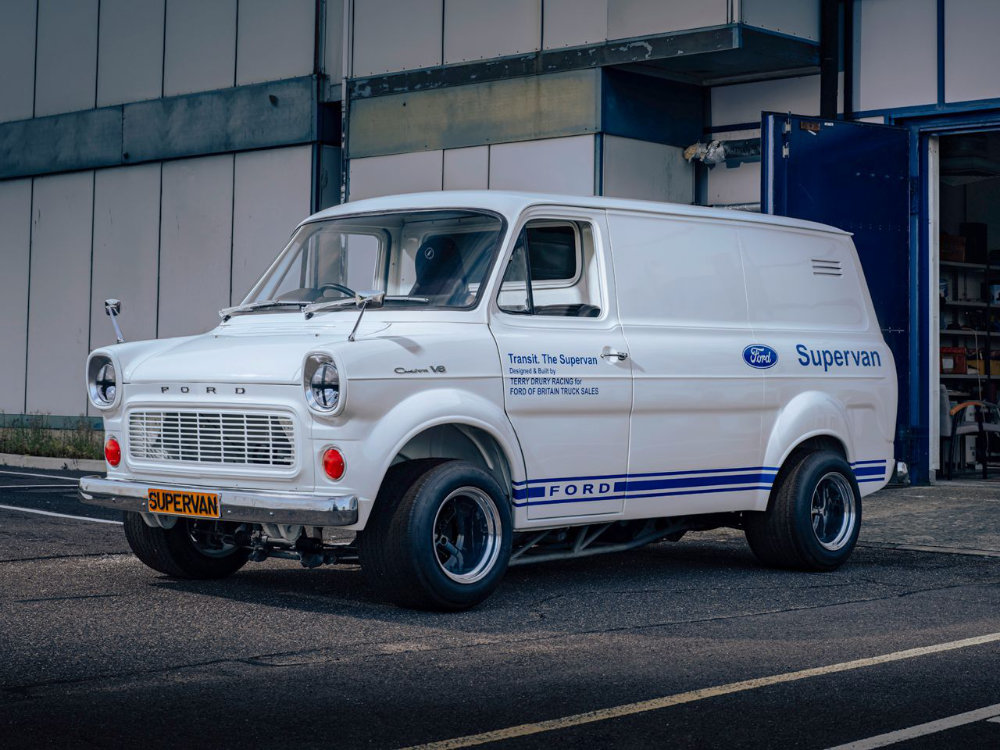 The Original Ford Transit Supervan sitting on Bespoke Alloys from Image Wheels UK