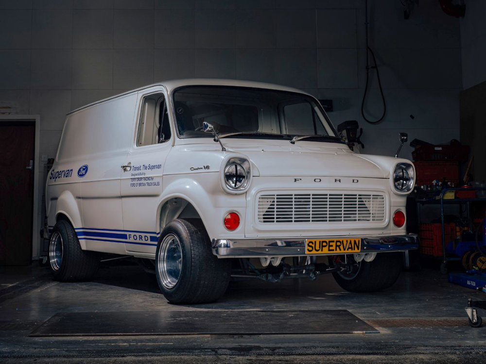 The Original Ford Transit Supervan sitting on Bespoke Alloys from Image Wheels UK
