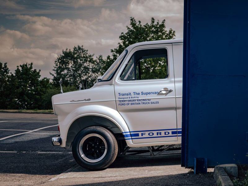 The Original Ford Transit Supervan sitting on Bespoke Alloys from Image Wheels UK